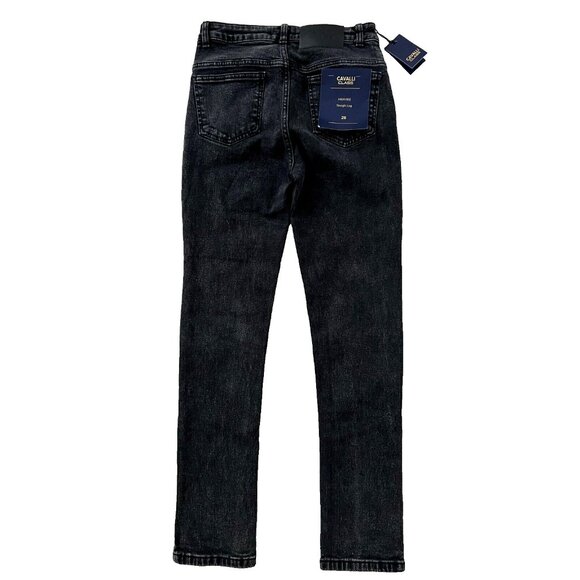 Cavalli Class High Rise Straight Leg Jeans Black ( 26 ) - Picture 4 of 4